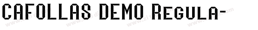 CAFOLLAS DEMO Regula字体转换